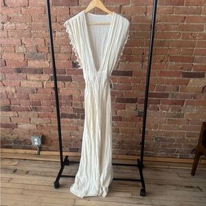 Jen's Pirate Booty Cream Maxi Dress